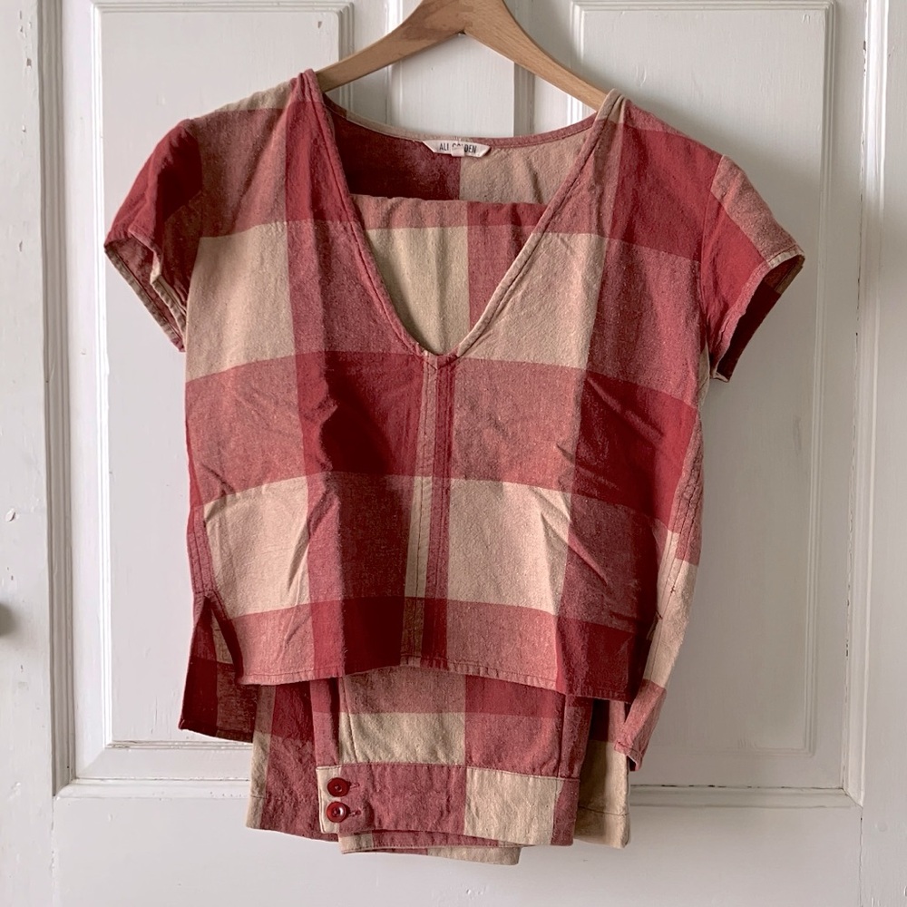 Ali Golden raw silk set